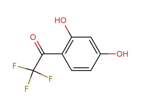 Molecular Structure of 315-44-6 (Ethanone, 1-(2,4-dihydroxyphenyl)-2,2,2-trifluoro- (9CI))