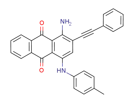4-(p-toluidino)-1-amino-2-(phenylethynyl)anthracene-9,10-dione
