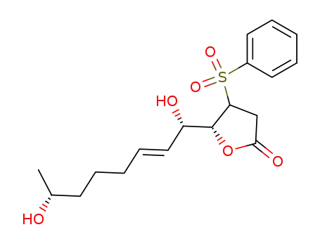 (5R)-5-((1S,7R,E)-1,7-dihydroxyoct-2-enyl)-4-(phenylsulfonyl)-dihydrofuran-2(3H)-one