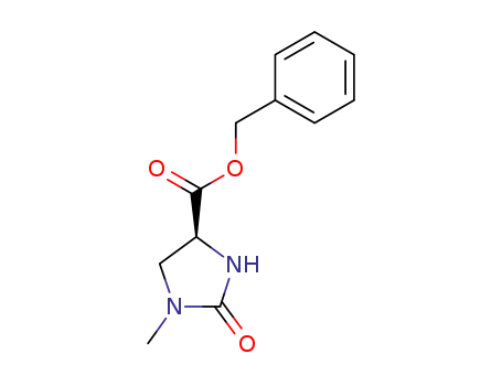 Molecular Structure of 89371-35-7 ((S)-1-METHYL-2-OXO-IMIDAZOLIDINE-4-CARBOXYLIC ACID BENZYL ESTER)