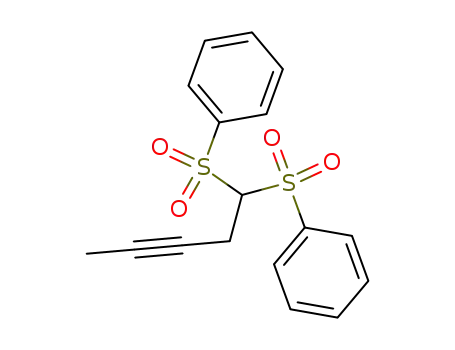 Benzene, 1,1'-[3-pentynylidenebis(sulfonyl)]bis-