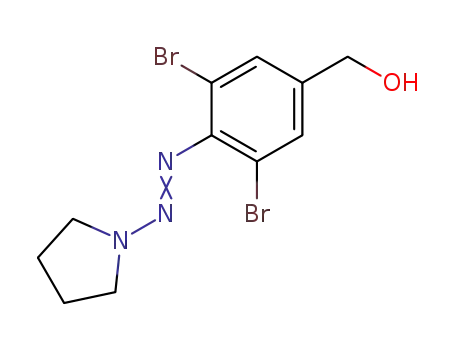 Benzenemethanol, 3,5-dibromo-4-(1-pyrrolidinylazo)-