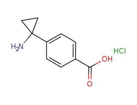 Benzoic acid, 4-(1-aminocyclopropyl)-, hydrochloride (1:1)