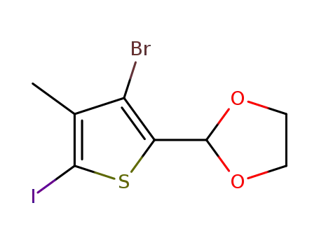 2-(3-bromo-5-iodo-4-methylthien-2-yl)-1,3-dioxolane