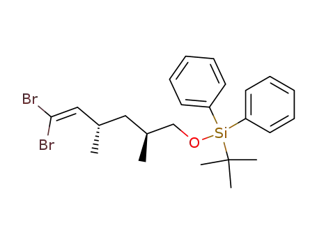 tert-Butyl-((2S,4S)-6,6-dibromo-2,4-dimethyl-hex-5-enyloxy)-diphenyl-silane