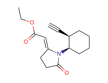 N-(cis-2-ethynylcyclohexyl)-2-(carbethoxymethylidene)-5-oxopyrrolidine