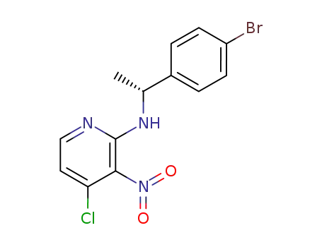 Molecular Structure of 656237-77-3 (2-Pyridinamine, N-[(1R)-1-(4-bromophenyl)ethyl]-4-chloro-3-nitro-)