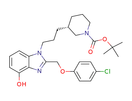 (R)-3-{3-[2-(4-Chloro-phenoxymethyl)-4-hydroxy-benzoimidazol-1-yl]-propyl}-piperidine-1-carboxylic acid tert-butyl ester