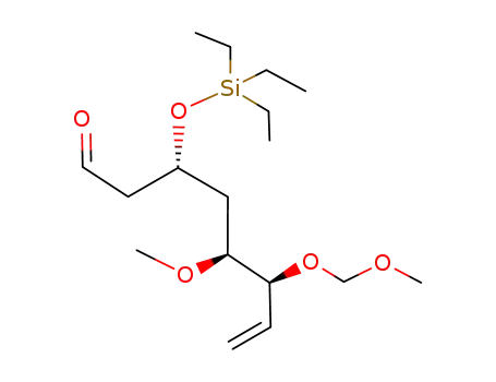 Molecular Structure of 566927-60-4 (7-Octenal, 5-methoxy-6-(methoxymethoxy)-3-[(triethylsilyl)oxy]-,
(3R,5S,6S)-)