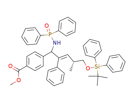 N-[5-(tert-butyldiphenylsilanyloxy)-2-phenyl-(4R)-methyl-(1SR)-(4-methoxycarbonyl-phenyl)pent-(2E)-enyl]-P,P-diphenylphosphinamide