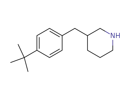 Molecular Structure of 136421-92-6 (3-[[4-(1,1-DIMETHYLETHYL)PHENYL]METHYL]-PIPERIDINE)