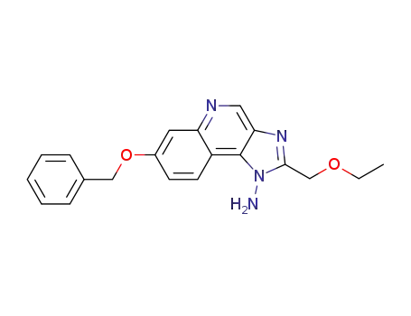 Molecular Structure of 749922-40-5 (1H-Imidazo[4,5-c]quinolin-1-amine,
2-(ethoxymethyl)-7-(phenylmethoxy)-)