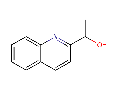 Molecular Structure of 19020-29-2 (2-Quinolinemethanol, a-methyl-)