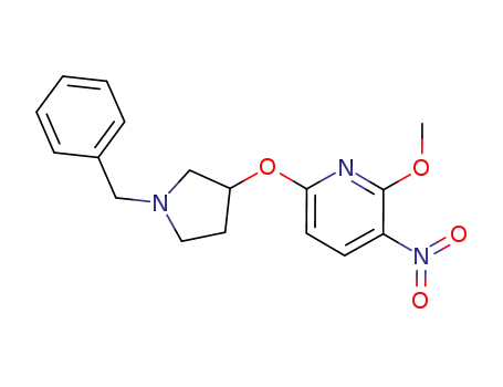 6-(1-benzyl-pyrrolidin-3-yloxy)-2-methoxy-3-nitro-pyridine