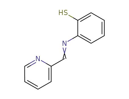 Molecular Structure of 7040-79-1 (Benzenethiol, 2-[(2-pyridinylmethylene)amino]-)