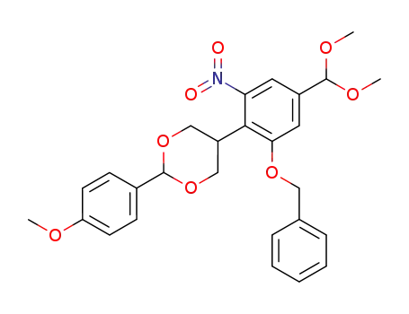 5-(2-benzyloxy-4-dimethoxymethyl-6-nitro-phenyl)-2-(4-methoxy-phenyl)-[1,3]dioxane