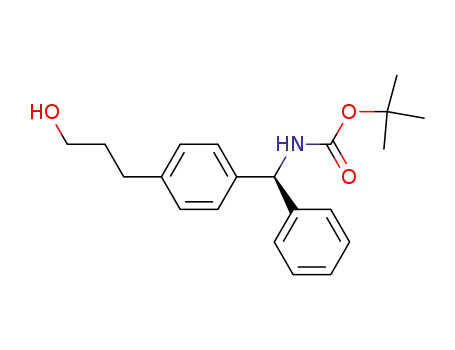 {[4-(3-hydroxy-propyl)-phenyl]-phenyl-methyl}-carbamic acid <i>tert</i>-butyl ester
