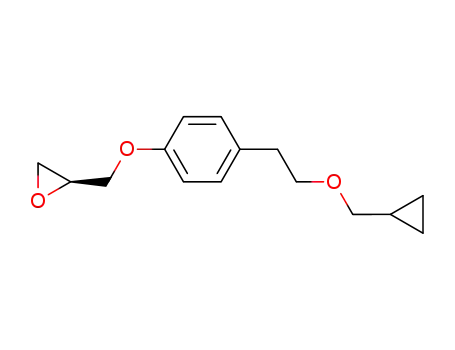 Oxirane, [[4-[2-(cyclopropylmethoxy)ethyl]phenoxy]methyl]-, (2S)-
