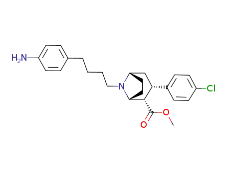 N-[4-(4-aminophenyl)butyl]-2β-carbomethoxy-3β-(4-chlorophenyl)tropane
