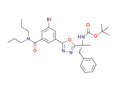tert-butyl [1-(5-{3-bromo-5-[(dipropylamino)carbonyl]phenyl}-1,3,4-oxadiazol-2-yl)-(1R)-1-methyl-2-phenylethyl]carbamate