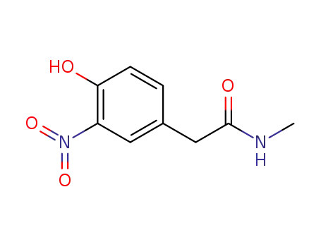 Molecular Structure of 70382-04-6 (4-hydroxy-N-methyl-3-nitrobenzeneacetamide)
