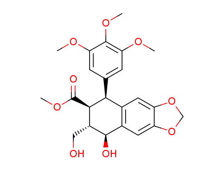 (5S,6S,7S,8S)-8-Hydroxy-7-hydroxymethyl-5-(3,4,5-trimethoxy-phenyl)-5,6,7,8-tetrahydro-naphtho[2,3-d][1,3]dioxole-6-carboxylic acid methyl ester