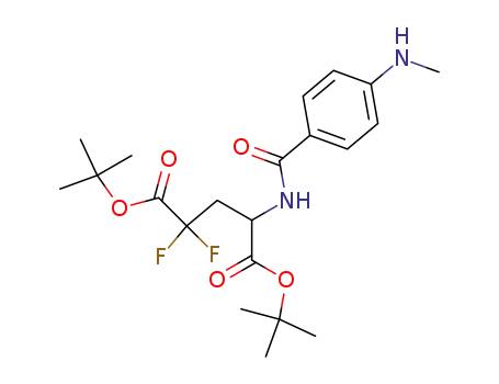 DL-N-<4-(methylamino)benzoyl>-4,4-difluoroglutamic acid di-tert-butyl ester