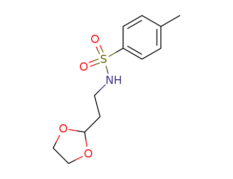 Molecular Structure of 960209-12-5 (N-(2-(1,3-dioxolan-2-yl)ethyl)-4-methylbenzenesulfonamide)