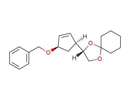 1,4-Dioxaspiro[4.5]decane,
2-[(1S,4R)-4-(phenylmethoxy)-2-cyclopenten-1-yl]-, (2S)-