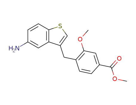 methyl 4-<(5-aminobenzo<b>thien-3-yl)methyl>-3-methoxybenzoate
