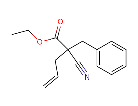 Molecular Structure of 6731-59-5 (2-benzyl-2-cyano-pent-4-enoic acid ethyl ester)