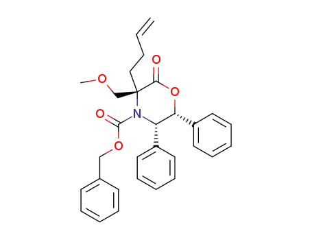 (3S,5S,6R)-3-But-3-enyl-3-methoxymethyl-2-oxo-5,6-diphenyl-morpholine-4-carboxylic acid benzyl ester