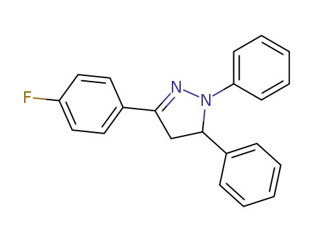 1H-Pyrazole, 3-(4-fluorophenyl)-4,5-dihydro-1,5-diphenyl-