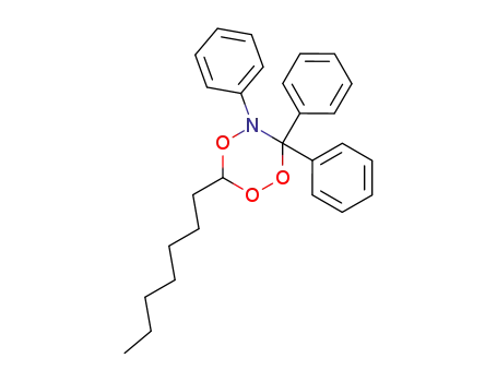 1,2,4,5-Trioxazine, 3-heptyldihydro-5,6,6-triphenyl-