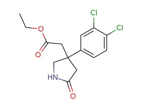 [3-(3,4-dichloro-phenyl)-5-oxo-pyrrolidin-3-yl]-acetic acid ethyl ester