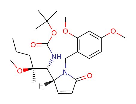 Carbamic acid,  [(1R,2S)-1-[(2R)-1-[(2,4-dimethoxyphenyl)methyl]-2,5-dihydro-5-oxo-1H  -pyrrol-2-yl]-2-methoxy-2-methylpentyl]-, 1,1-dimethylethyl ester
