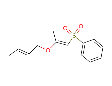 {(E)-2-[((E)-But-2-enyl)oxy]-prop-1-ene-1-sulfonyl}-benzene