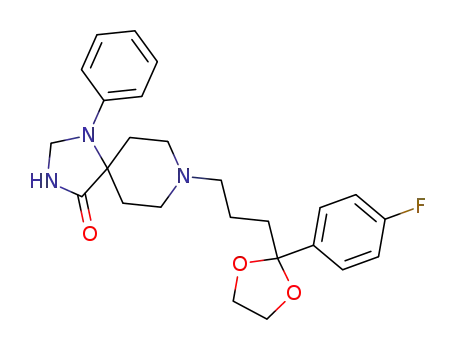 1,3,8-Triazaspiro(4.5)decan-4-one, 8-(3-(2-(p-fluorophenyl)-1,3-dioxolan-2-yl)propyl)-1-phenyl-