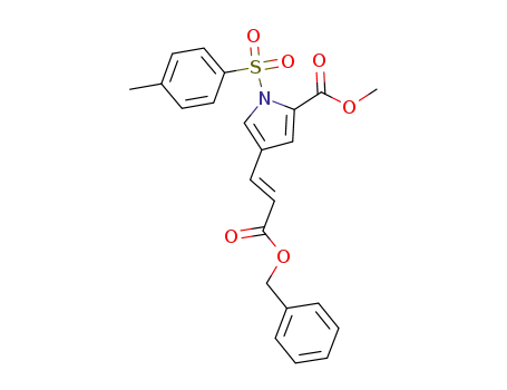 (E)-benzyl 3-<1-((4-methylphenyl)sulphonyl)-5-(methoxycarbonyl)-pyrrol-3-yl>acrylate
