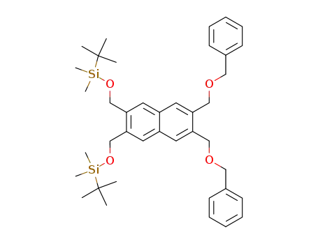 tert-butyl{[6,7-di[(benzyloxy)methyl]-3-({[1-(tert-butyl)-1,1-dimethylsilyl]oxy}methyl)-2-naphthyl]methoxy}dimethylsilane