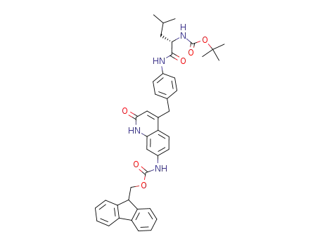tert-butoxycarbonyl-L-leucine 4-[7-(9-fluorenylmethoxycarbonylamino)-1H-quinolin-2-on-4-yl]methylanilide