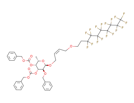 cis-1H,1H,2H,2H-perfluorodecyloxybutenyl-2-O-benzyl-3,4-di-O-carboxybenzyl-α-D-fucopyranoside