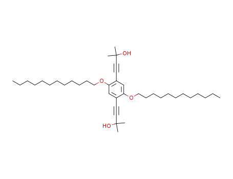 Molecular Structure of 277316-22-0 (4,4''[2,5-BIS(DODECYLOXY)-1,4-PHENYLENE]BIS[2-METHYL-3-BUTYN-2-OL])