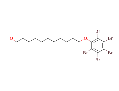 Molecular Structure of 281654-33-9 (1-Undecanol, 11-(pentabromophenoxy)-)