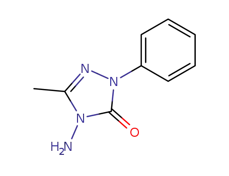Molecular Structure of 81711-94-6 (3H-1,2,4-Triazol-3-one, 4-amino-2,4-dihydro-5-methyl-2-phenyl-)
