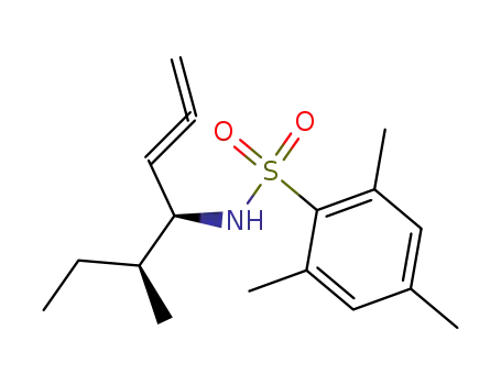 Molecular Structure of 736948-28-0 ((4S,5S)-5-methyl-4-[N-(2,4,6-trimethylphenylsulfonyl)amino]hepta-1,2-diene)