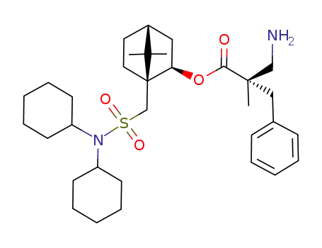(2S)-(1S,2R,4R)-10-(Dicyclohexylsulfamoyl)isobornyl 2-(aminomethyl)-2-methyl-3-phenylpropanoate