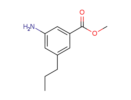 Molecular Structure of 706792-53-2 (Benzoic acid, 3-amino-5-propyl-, methyl ester (9CI))