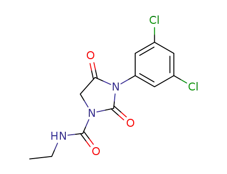 Molecular Structure of 36734-17-5 (1-Imidazolidinecarboxamide, 3-(3,5-dichlorophenyl)-N-ethyl-2,4-dioxo-)
