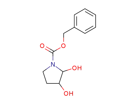 Molecular Structure of 208648-98-0 (benzyl 2,3-dihydroxypyrrolidine-1-carboxylate)
